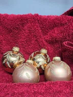 Vintage Set Of 4 Krebs Ornaments